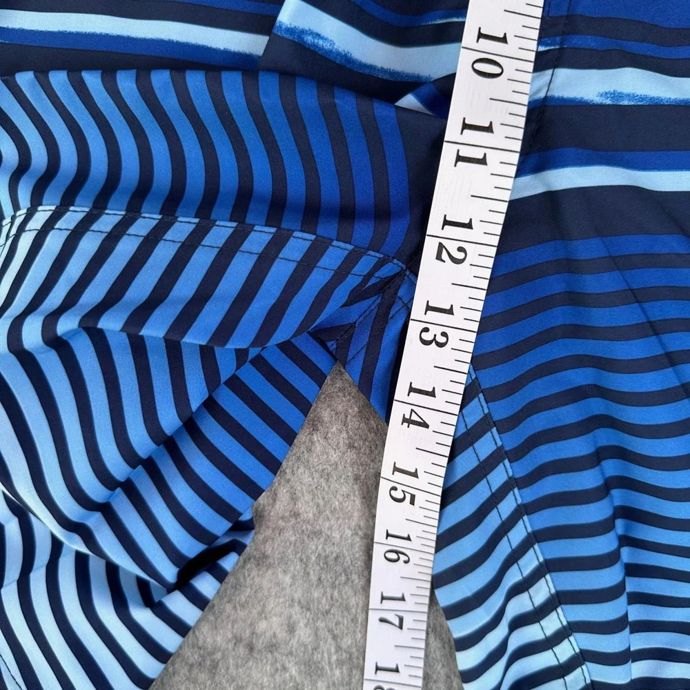 Nike Swim Mens Blue Striped 9 Inch Inseam Board Shorts NESSD545-440 Size XL NEW